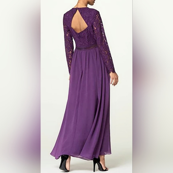 NWT Truth and Fable Lilac Evening Long Dress - Picture 2 of 11
